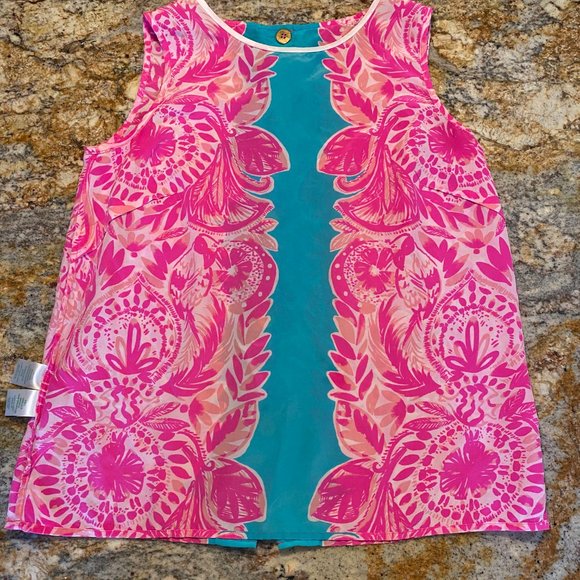 Lilly Pulitzer Iona Silk Shell Tropical Dreams - Small - Picture 5 of 16